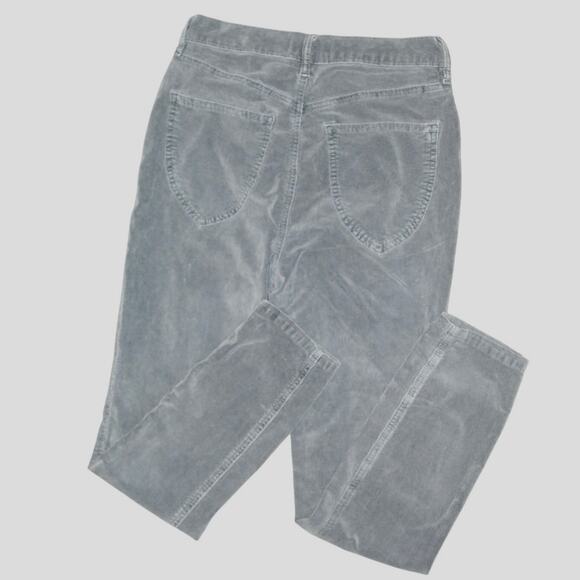 We The Free Gray Corduroy Pants Sz 27 Button Fly Boho Retro Y2K Casual Stretch - Picture 3 of 7